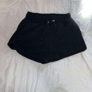 Black booty shorts
